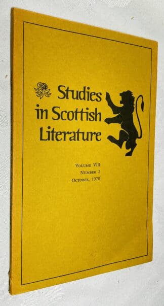 Studies in Scottish Literature Vol.8 No.2