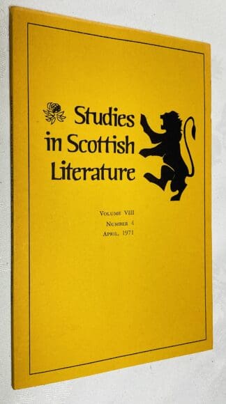 Studies in Scottish Literature Vol.8 No.4