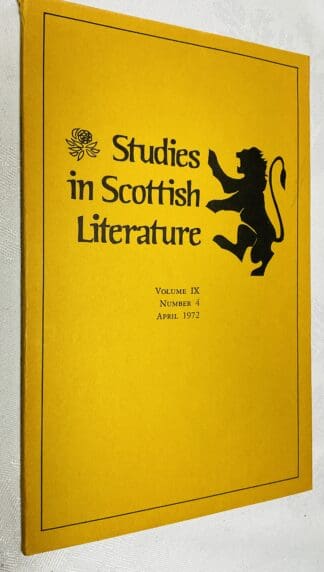 Studies in Scottish Literature Vol.9 No. 4