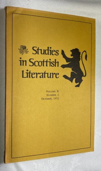 Studies in Scottish Literature Vol.10 No. 2