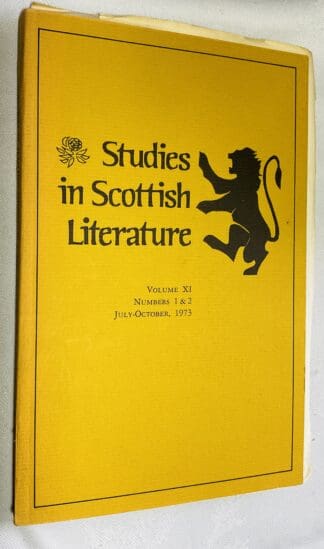 Studies in Scottish Literature Vol.11, No.1 & 2