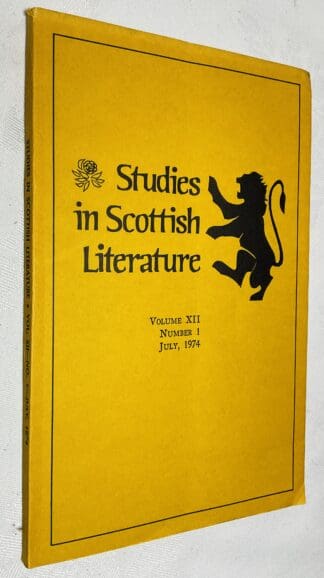Studies in Scottish Literature Vol.12 No. 1