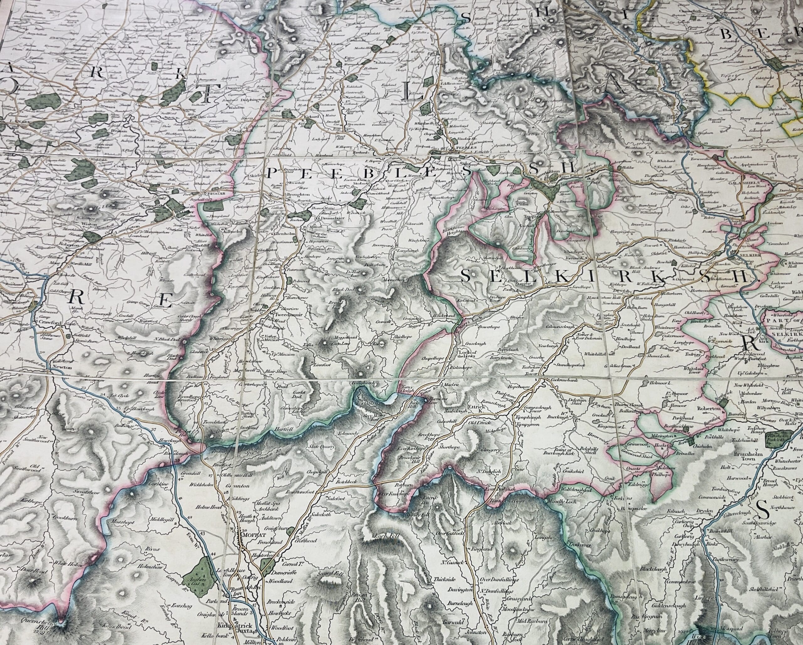 Sheet 61 - Peebles-shire & Selkirkshire, parts of Edinburghshire, Berwickshire, Roxburghshire, Dumfries-shire, Lanarkshire - Image 2