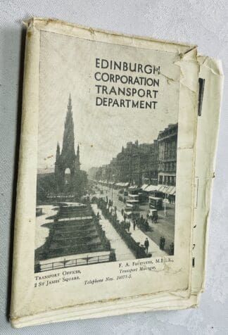 Edinburgh Corporation Transport Department. [A map showing tramway, bus and motor coach routes in and around Edinburgh] - 1931