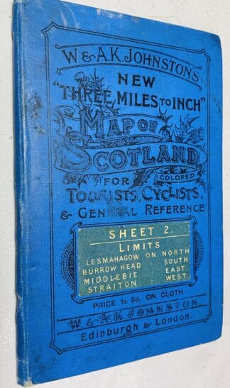 Johnston's "Three Miles to Inch" Map of Scotland: Sheet 2 - Kirkcudbright, Dumfires etc.