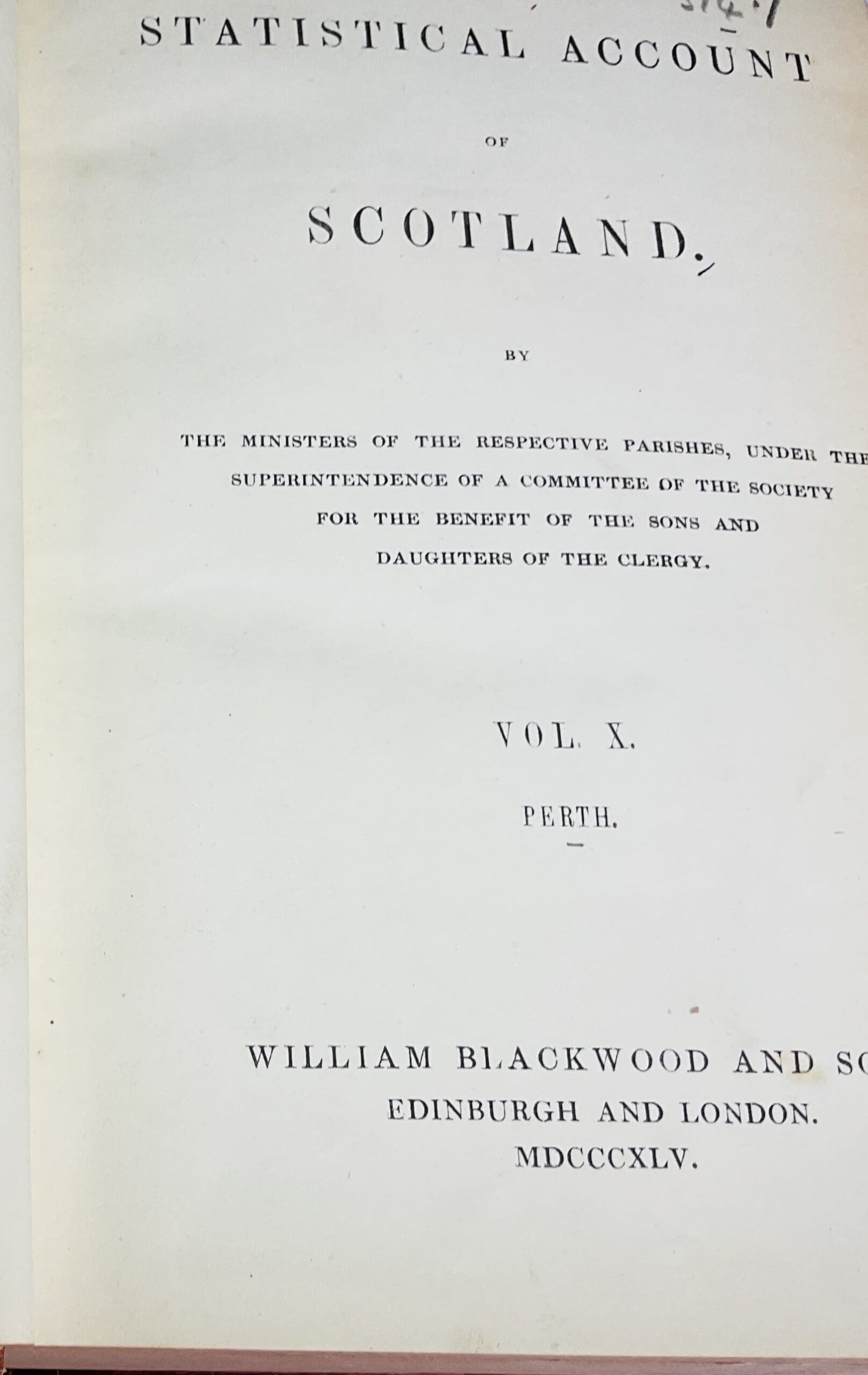 The New Statistical Accounts of Scotland: Volume X - Perth - Image 3