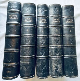 An Historical Account of all the Voyages Round the World, Performed by English Navigators: Including Those Lately undertaken by Order of His Present Majesty [1774] with Captain Cook's Voyages Around the World [1811] [Five volume set]