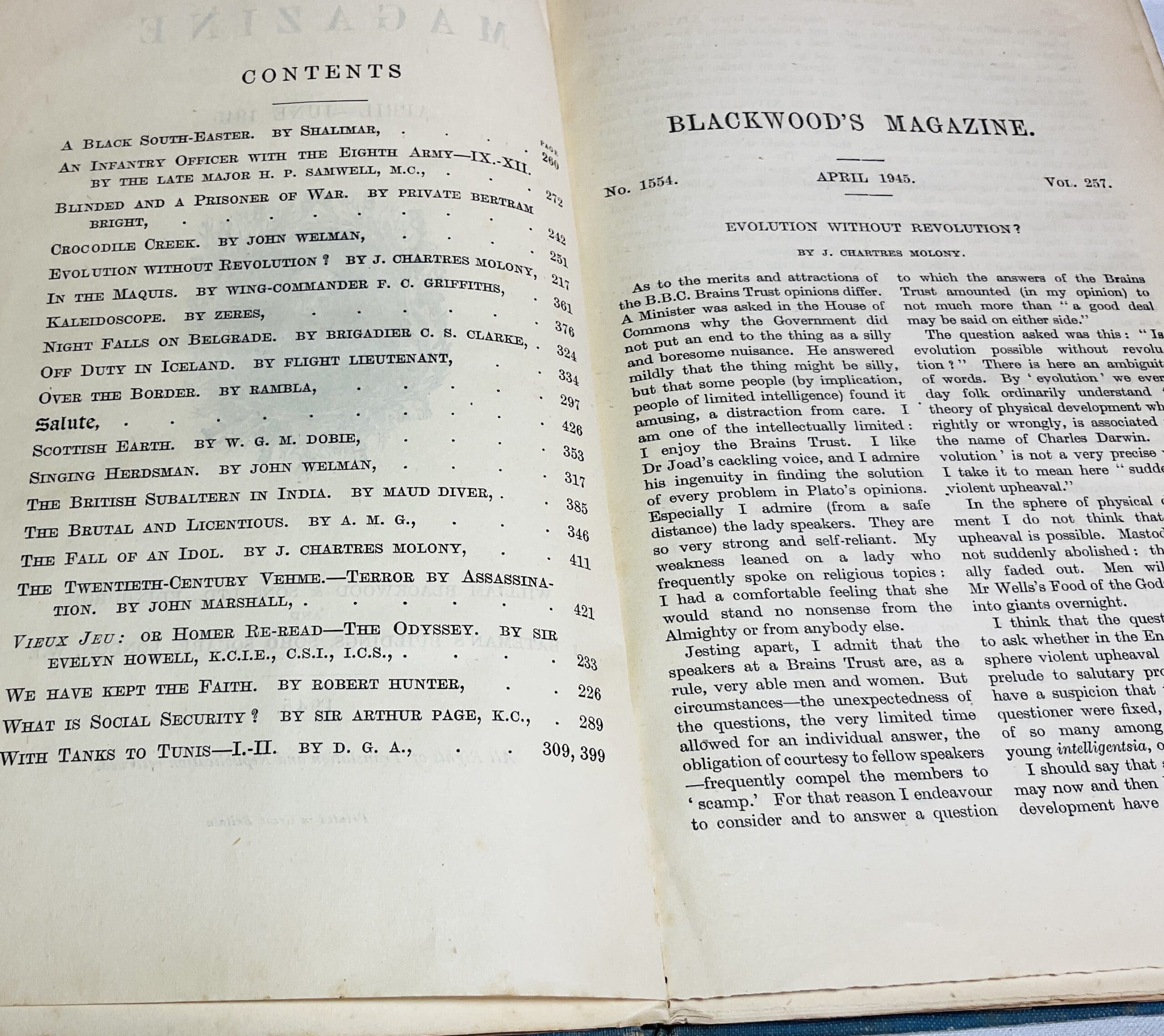 Blackwood's Magazine : Vol. 257, April- June 1945 - Image 3