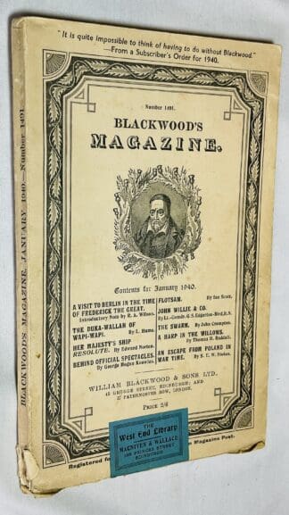 Blackwood's Magazine: Number 1491 [Vol.  249, January 1940]