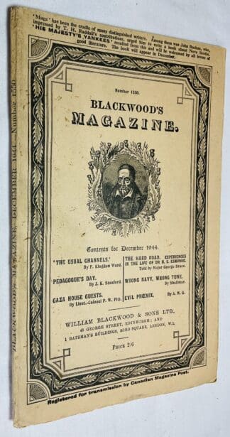 Blackwood's Magazine: Number 1550 [Vol. 256, December 1944]