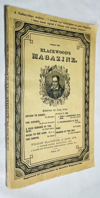 Blackwood's Magazine: Number 1569 [Vol. 260, July 1946]