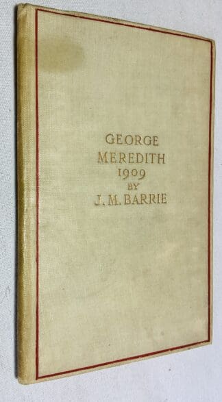 George Meredith, 1909