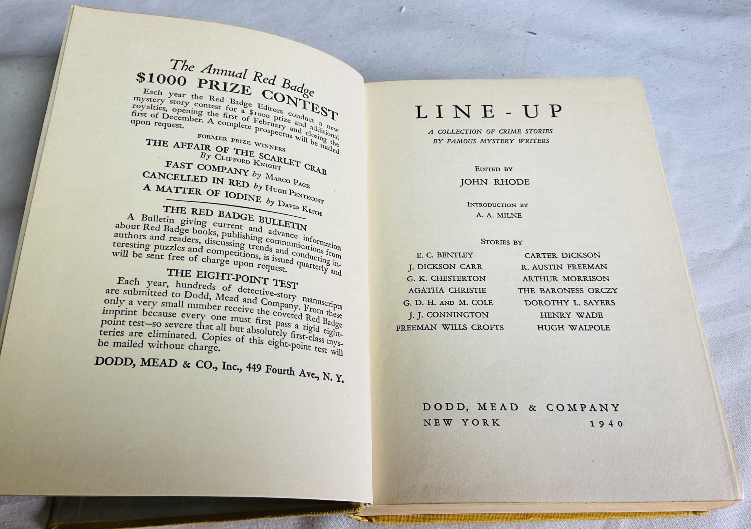 Line-Up: A Collection of Crime Stories by Famous Mystery Writers - Image 2