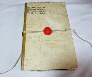 Facsimile of the 1786 Kilmarnock Edition of Burns Poems