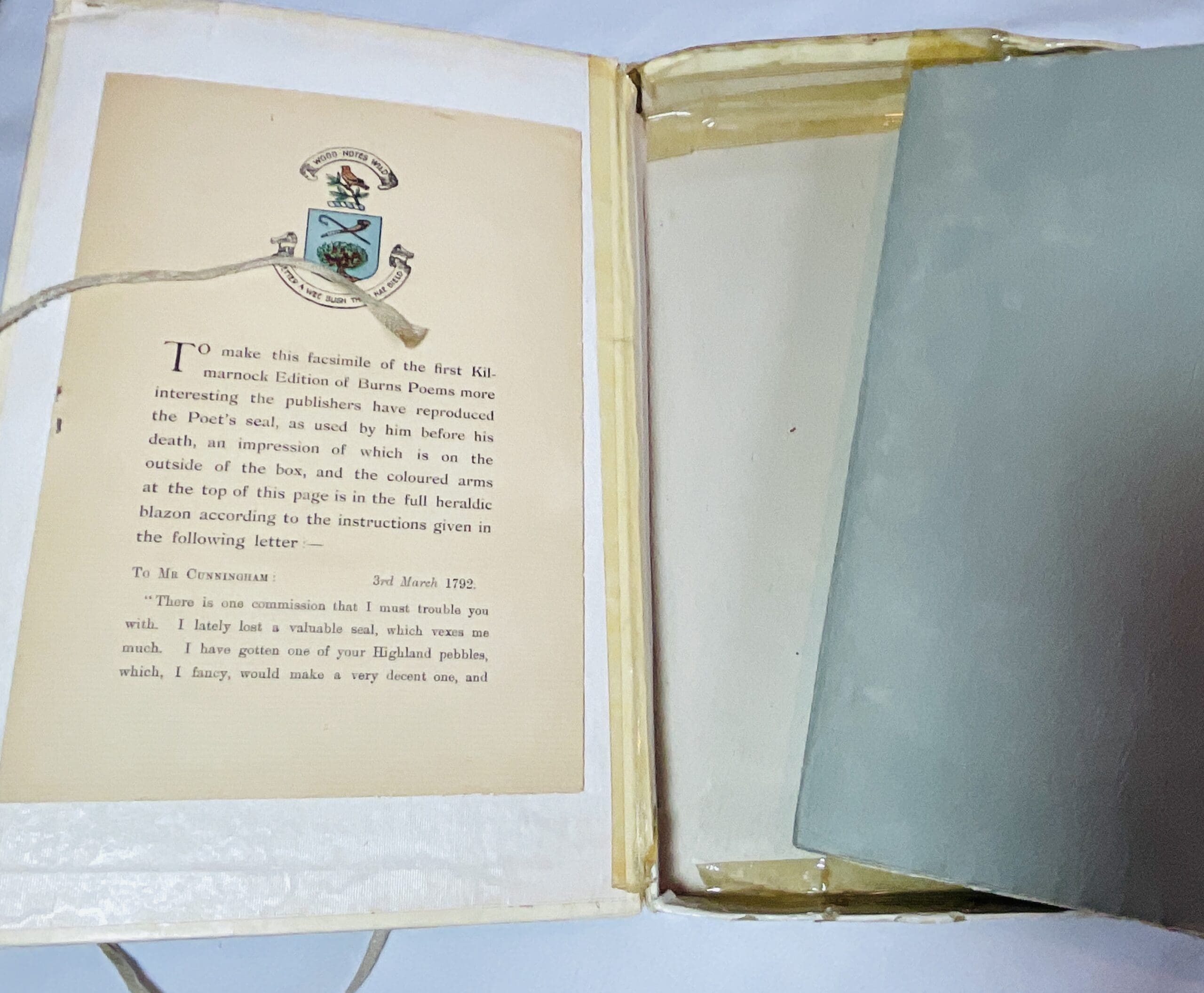 Facsimile of the 1786 Kilmarnock Edition of Burns Poems - Image 2