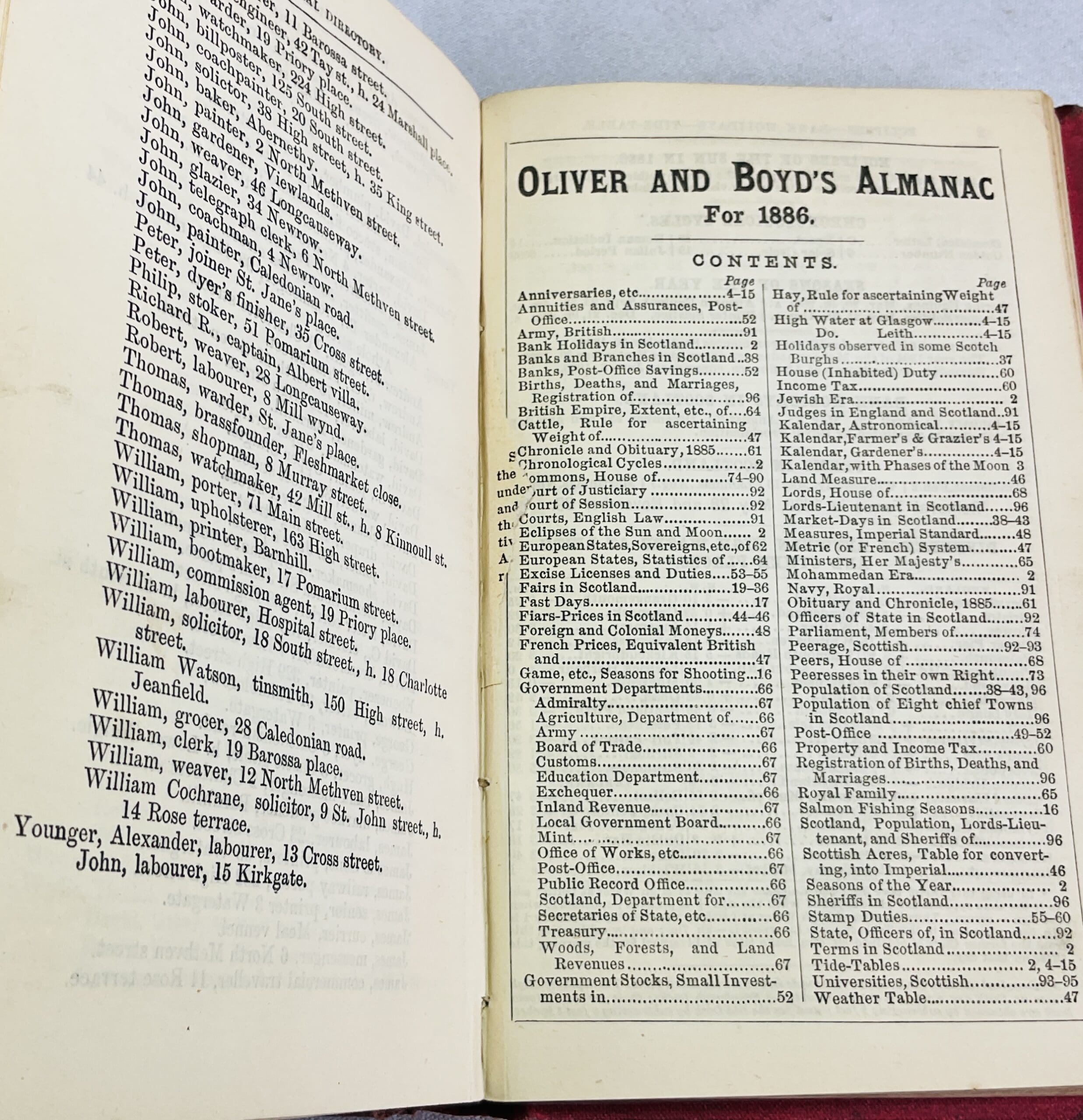 Morison's Perth and Perthshire Register and City of Perth Directory for 1886, Containing Lists of the Nobility, the Institutions of the County and City, the Tay Shipping Lists etc. etc. - Image 3