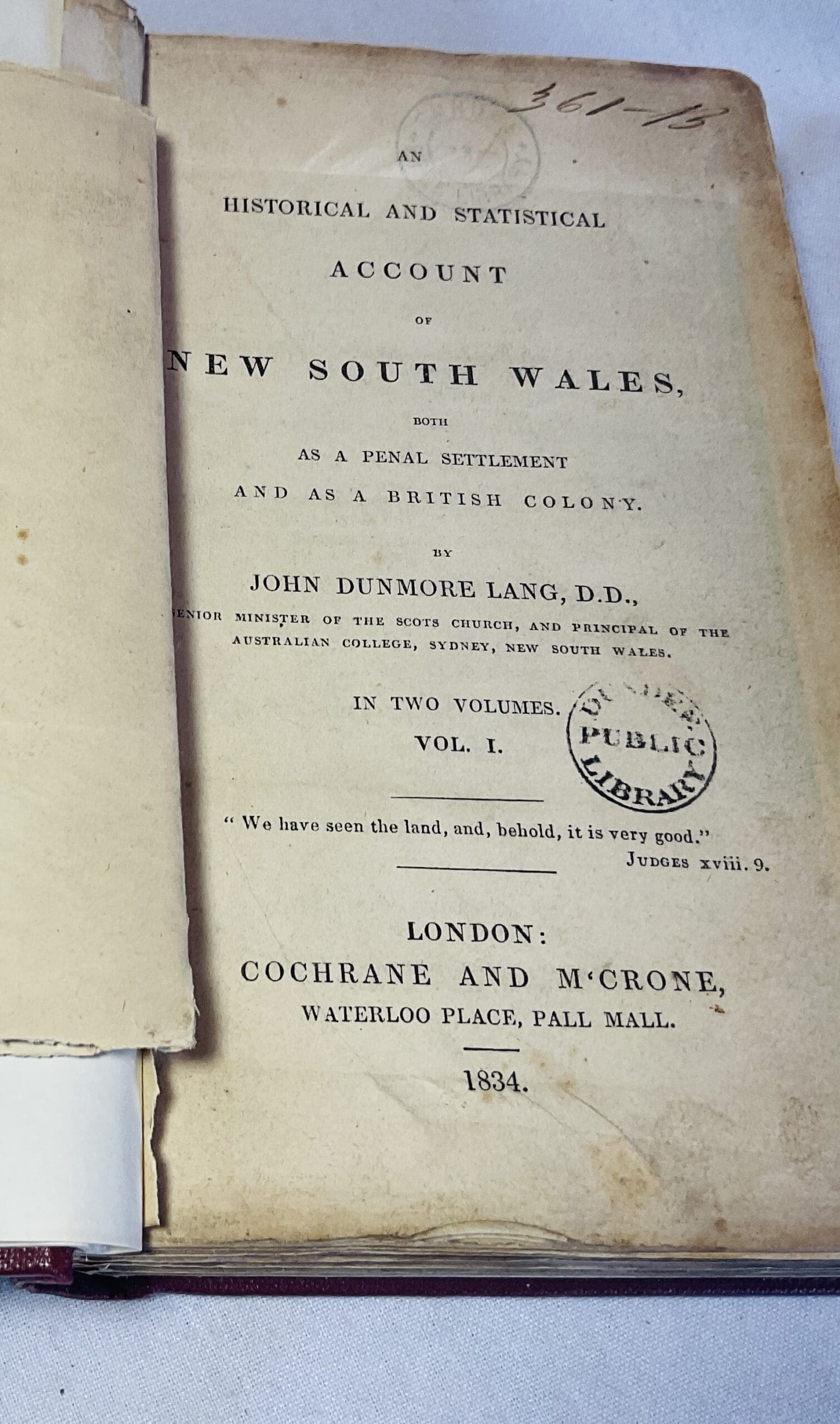 An Historical and Statistical Account of New South Wales: Both as a Penal Settlement and as a British Colony - Image 4