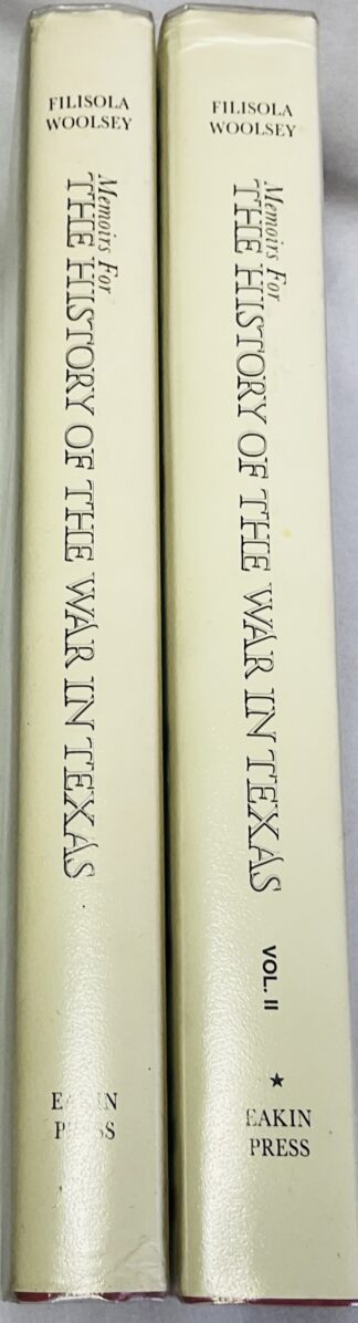 Memoirs for the History of the War in Texas [Two volume set]