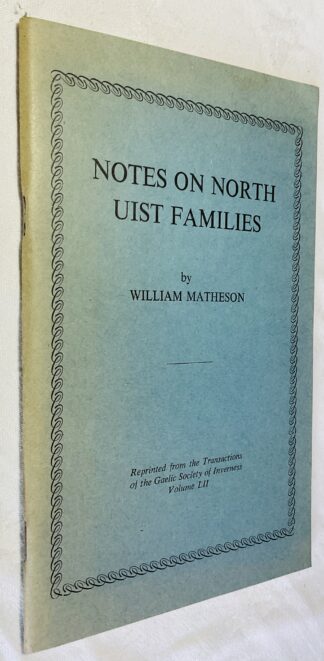 Notes on North Uist Families
