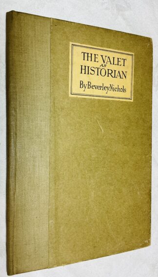 The Valet as Historian
